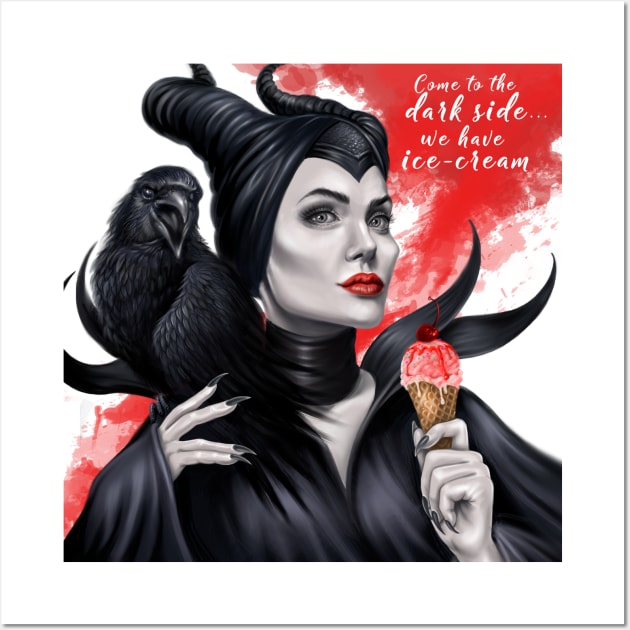 Maleficent Wall Art by helen_morgun